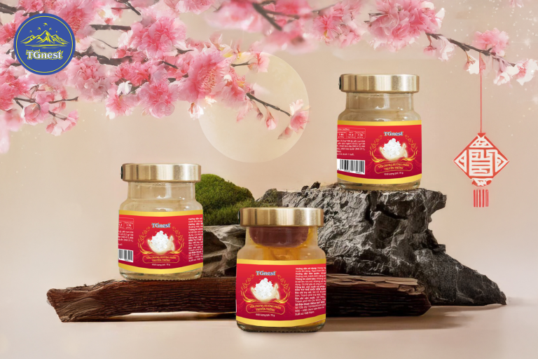 Yến chưng đường phèn truyền thông TGnest