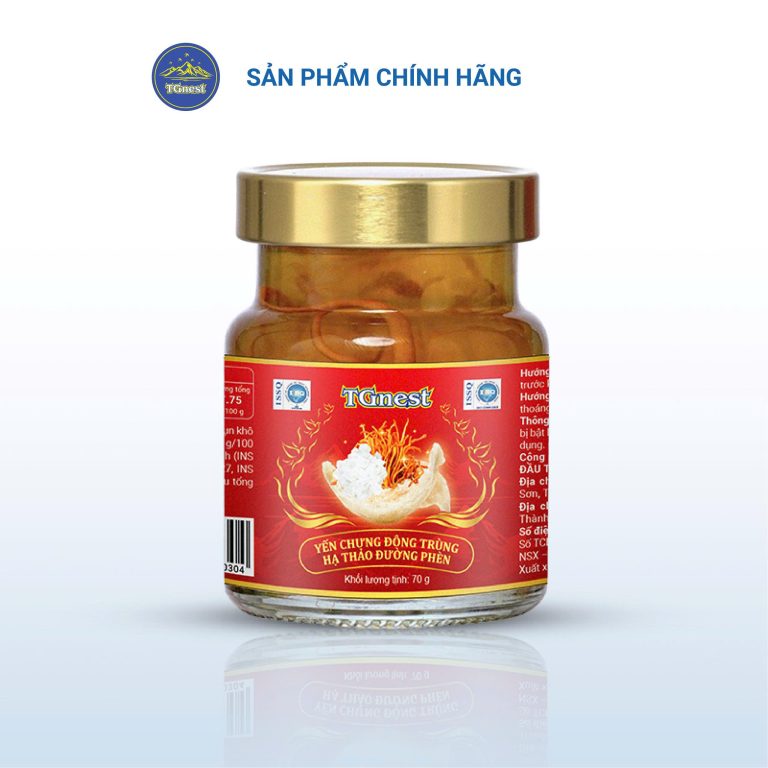 yến chưng đông trùng hạ thảo đường phèn