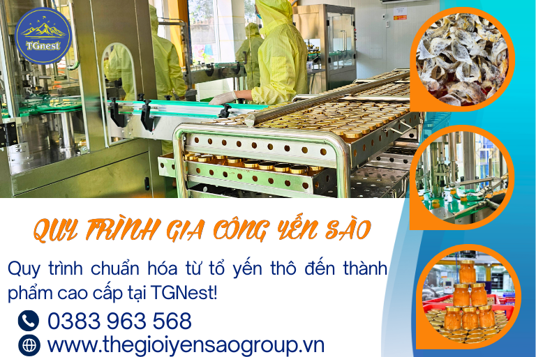 Quy trình gia công yến hũ