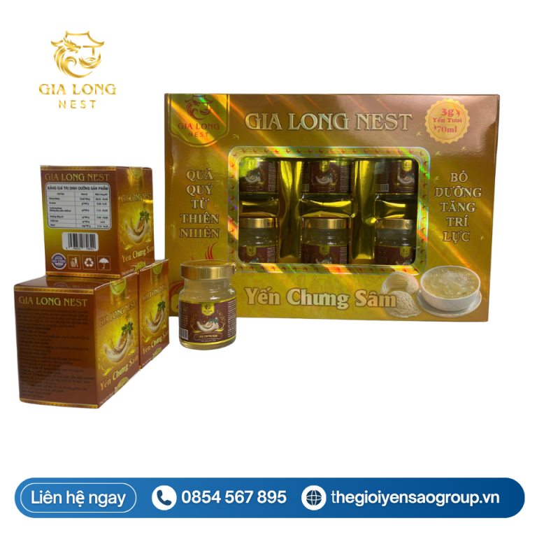 hộp quà Yến Chưng Sâm