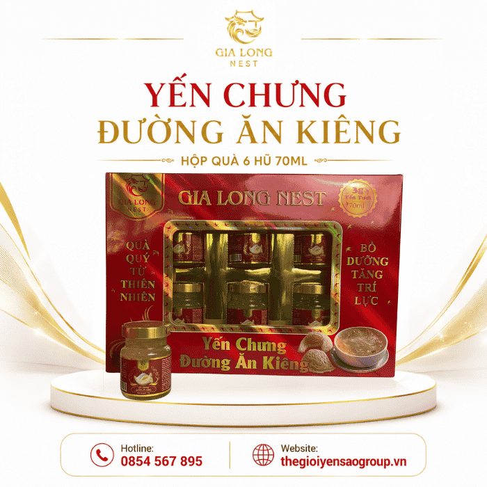 Hộp Quà Yến Chưng Đường Ăn Kiêng