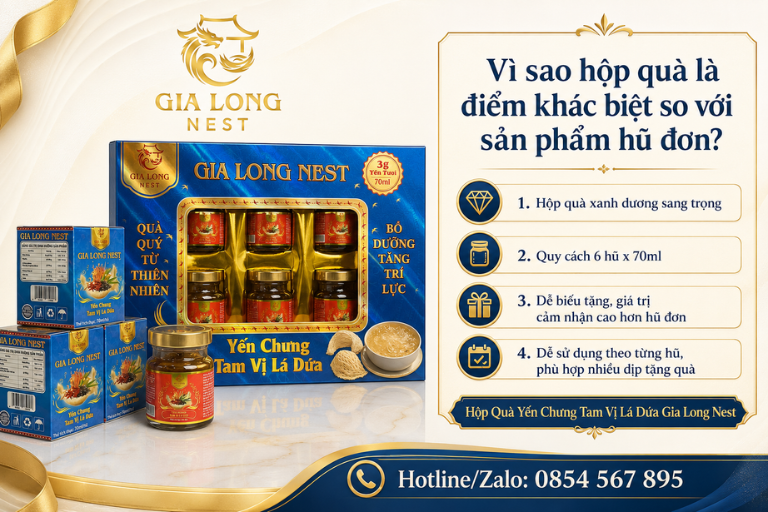 Hộp Quà Yến Chưng Tam Vị